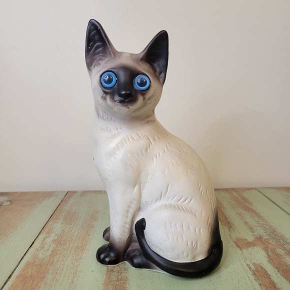 Other - Siamese Cat Figurine - Black and White